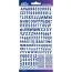 Alphabet Stickers COBALT BLUE