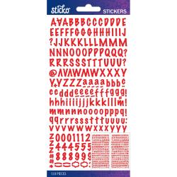 Alphabet Stickers RED