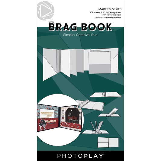 Brag Book 5.5"X5" WHITE - Photoplay