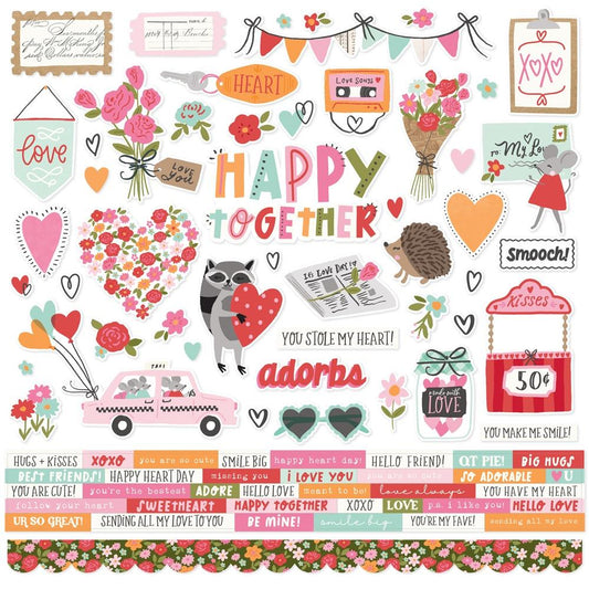 HEARTSTRINGS - Cardstock Stickers