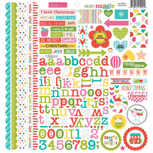 Merry Mingle Cardstock Stickers 12"X12"