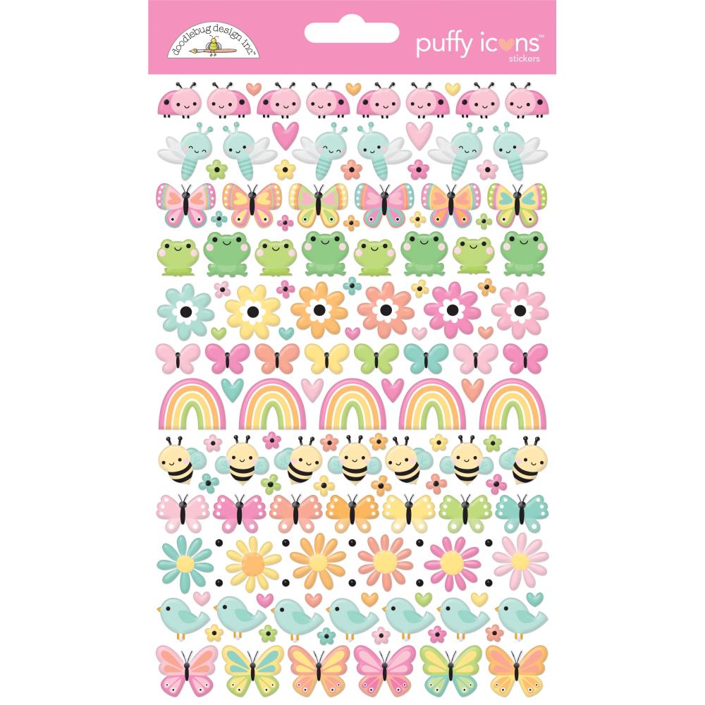 Butterfly Kisses - Icon Puffy Stickers