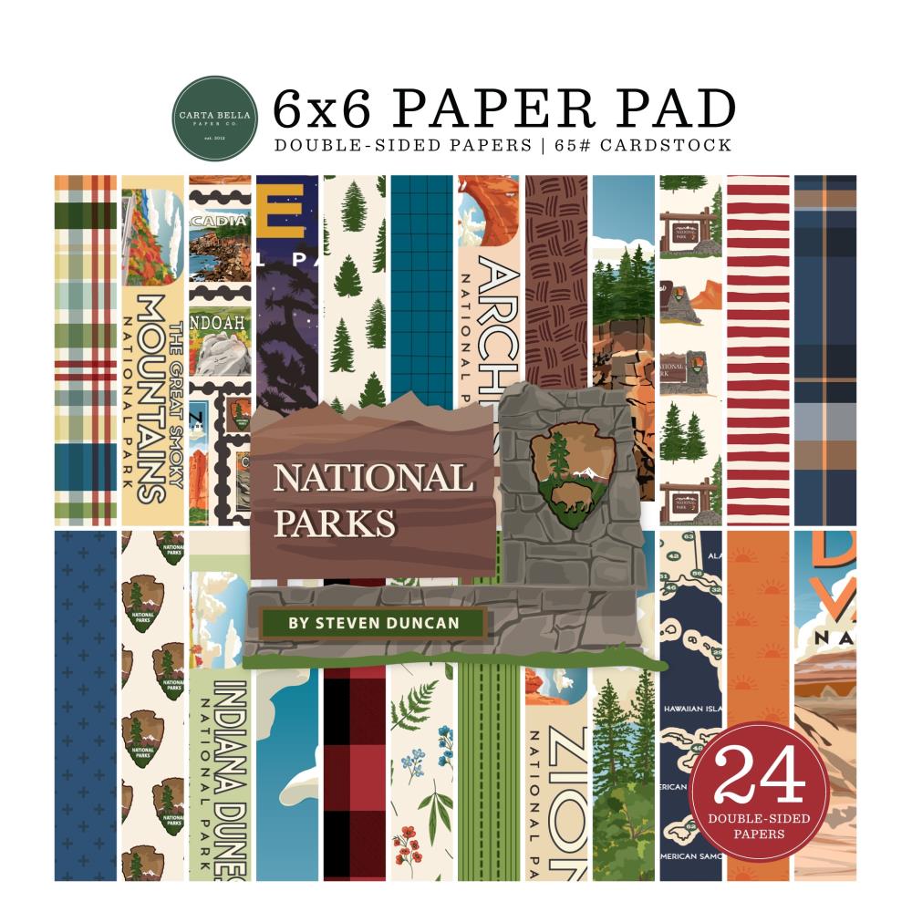 National Parks 6x6 Paper Pad - Carta Bella