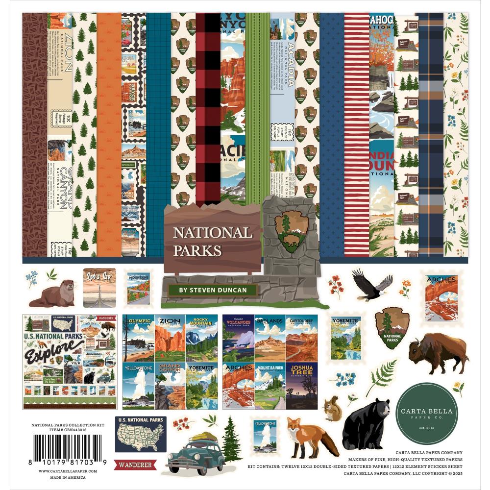 National Parks 12x12 Collection Kit - Carta Bella