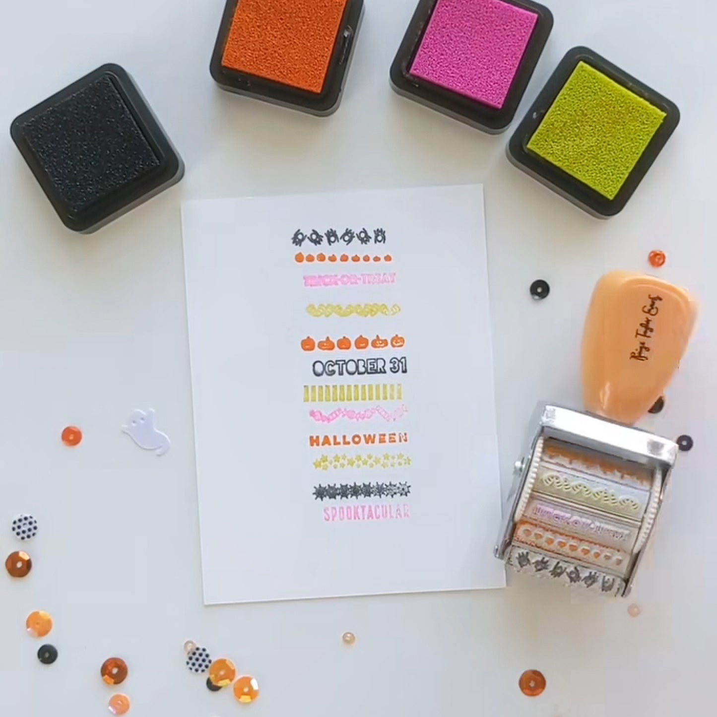 Halloween Roller Stamp by Paige Evans
