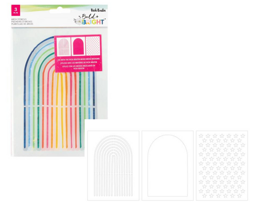 BOLD & BRIGHT - Arches Stencil Trio Set