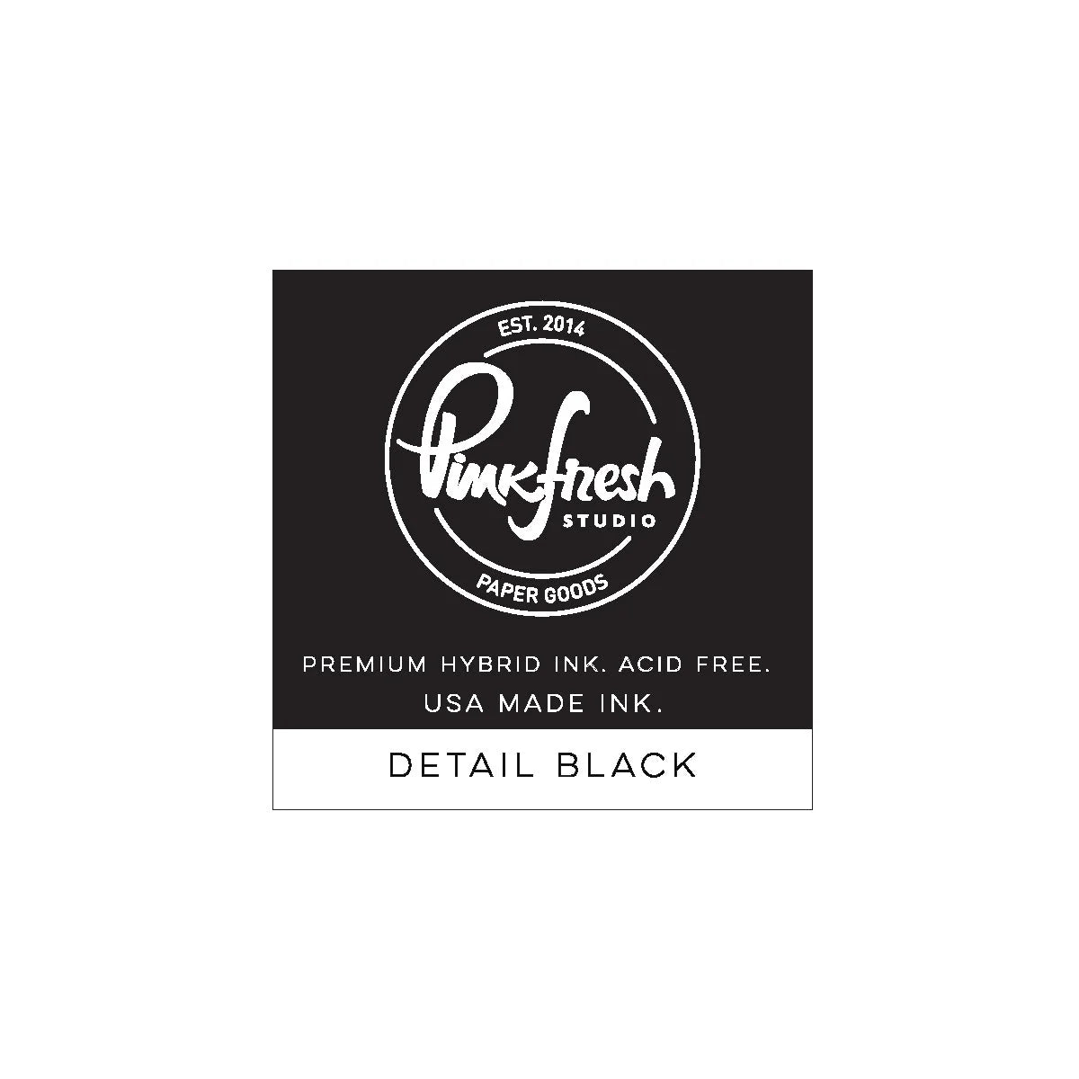 Pinkfresh Studio Premium Dye Ink Cube: Detail Black