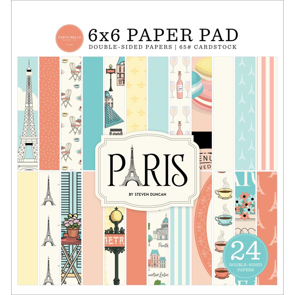 Paris 6x6 Paper Pad - Carta Bella