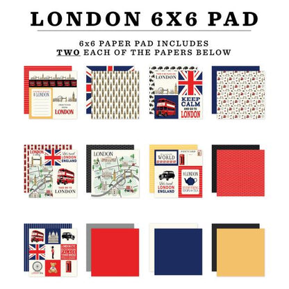 London 6x6 Paper Pad - Carta Bella