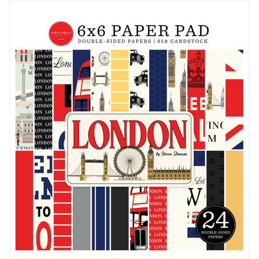 London 6x6 Paper Pad - Carta Bella