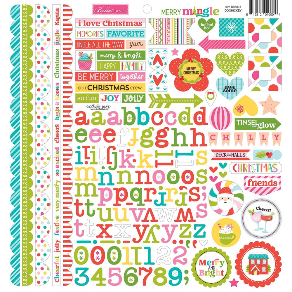 Merry Mingle Cardstock Stickers 12"X12"