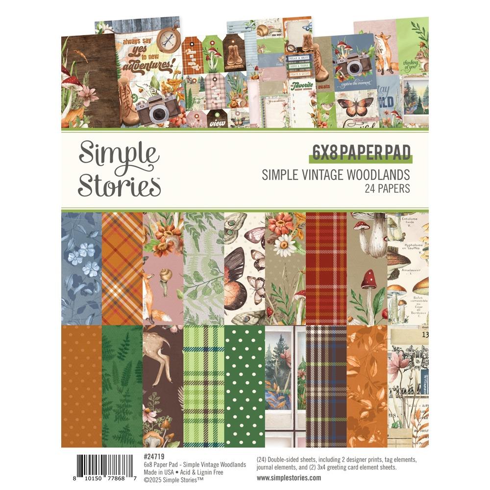 Simple Vintage Woodlands - 6x8 Paper Pad