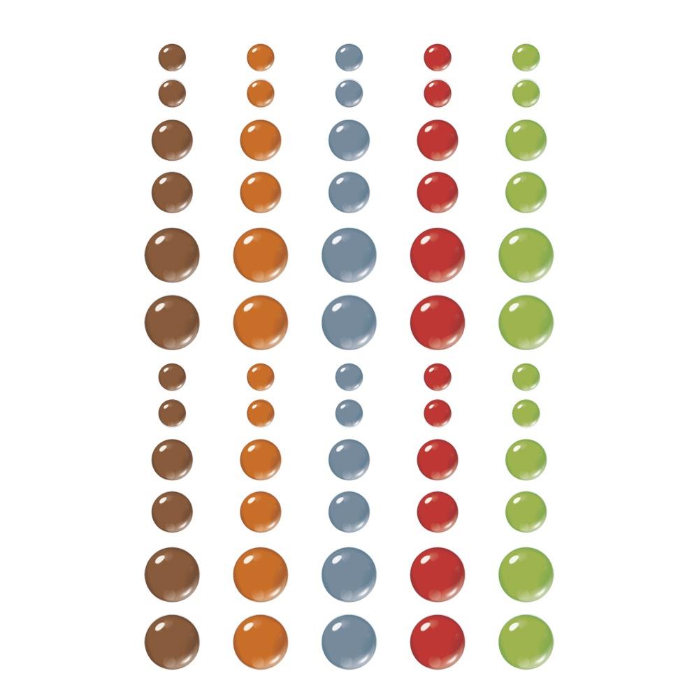 Simple Vintage Woodlands - Glossy Enamel Dots