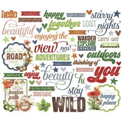Simple Vintage Woodlands -Sentiment Bits