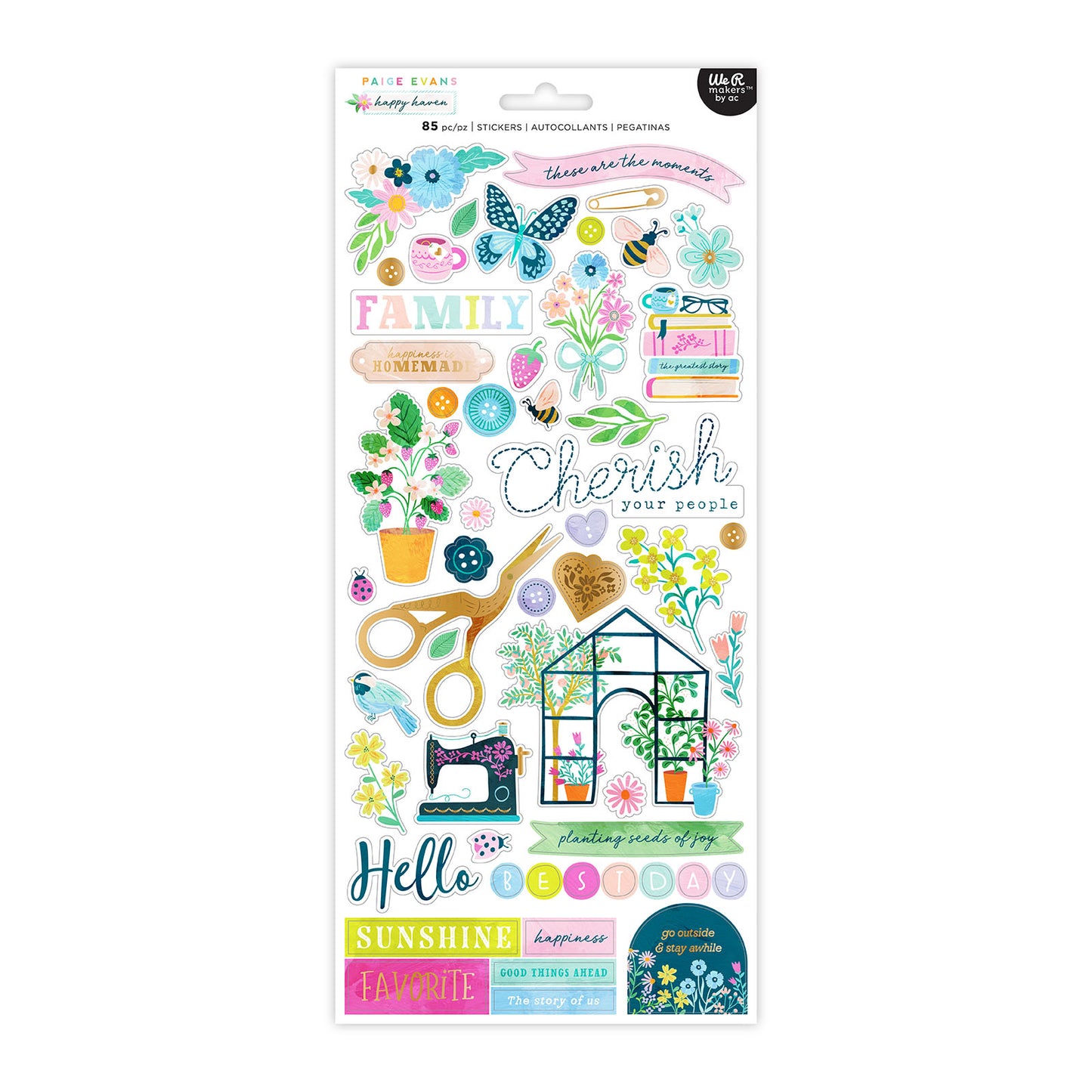 Happy Haven 6x12 stickers