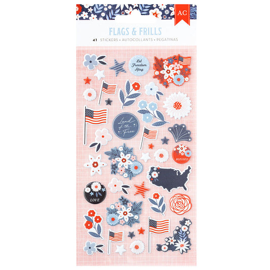 FLAGS & FRILLS - Stickers Puffy Icons