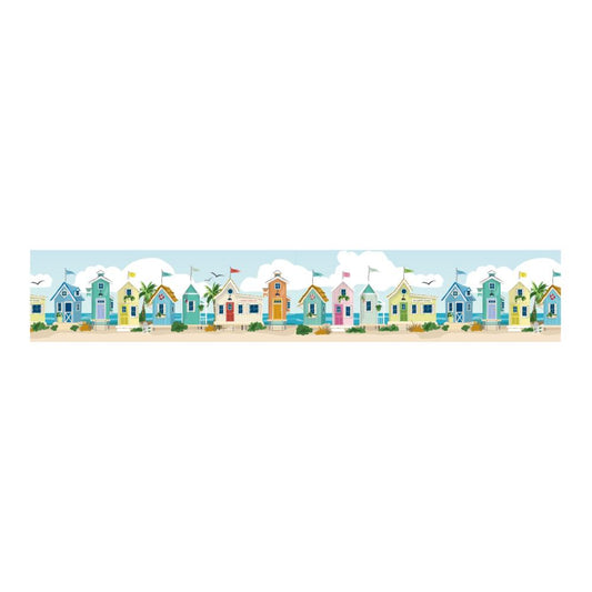 Beach Town - Beach Front Houses Washi Tape